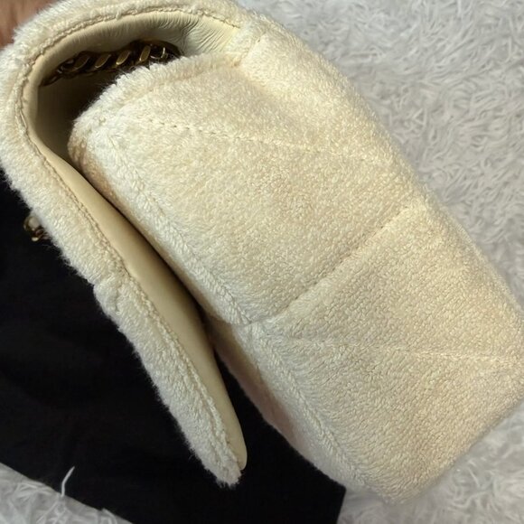 Saint Laurent Quilted Terry Jaime Crossbody Bag - Picture 7 of 16